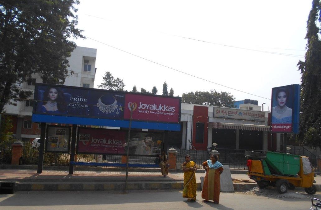 OOH Hoardings Agency in India, Bus Shelter Branding Company in Mavalli Bus Stop Bangalore